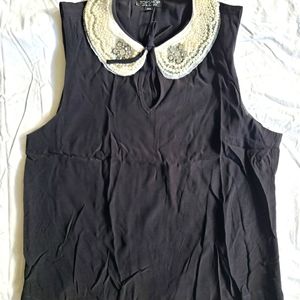 Women's Topshop black Sleeveless top, size S/4